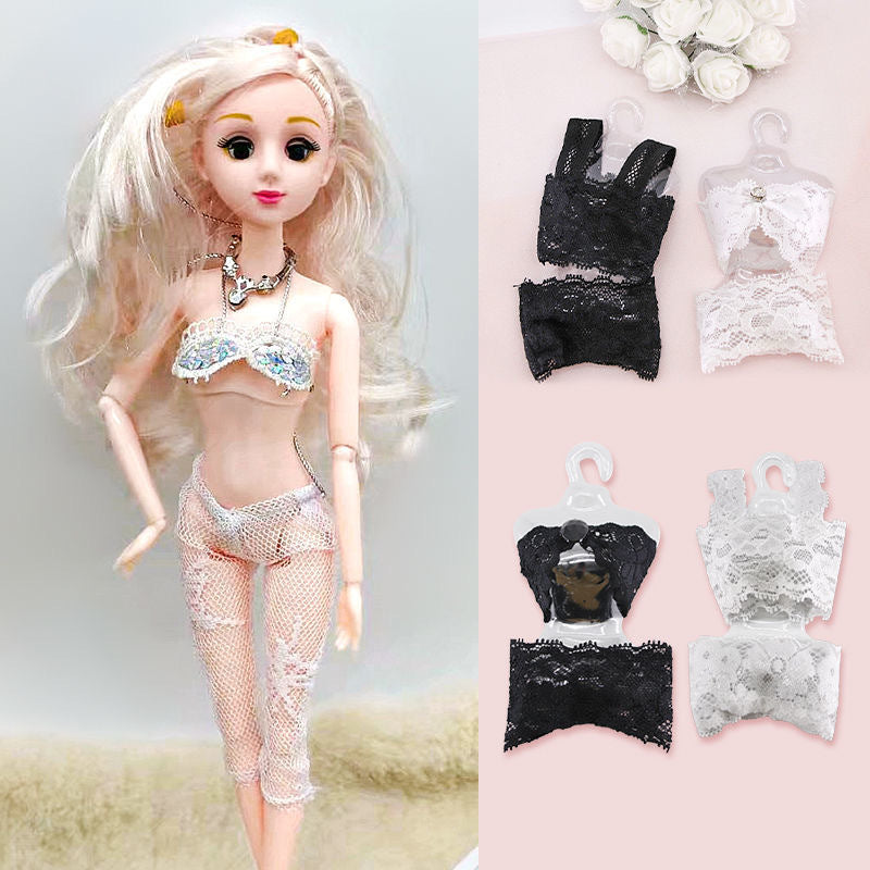 Wholesale 10PCS/PACK cloth toy underwear 6 points General flower lace cloth clothes